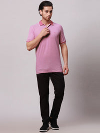 Park Avenue Men Polo Collar Pockets Slim Fit T-shirt