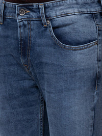 SPYKAR Men Blue Tapered Fit Heavy Fade Stretchable Cotton Jeans