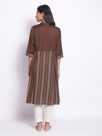 W Printed A-Line Kurta