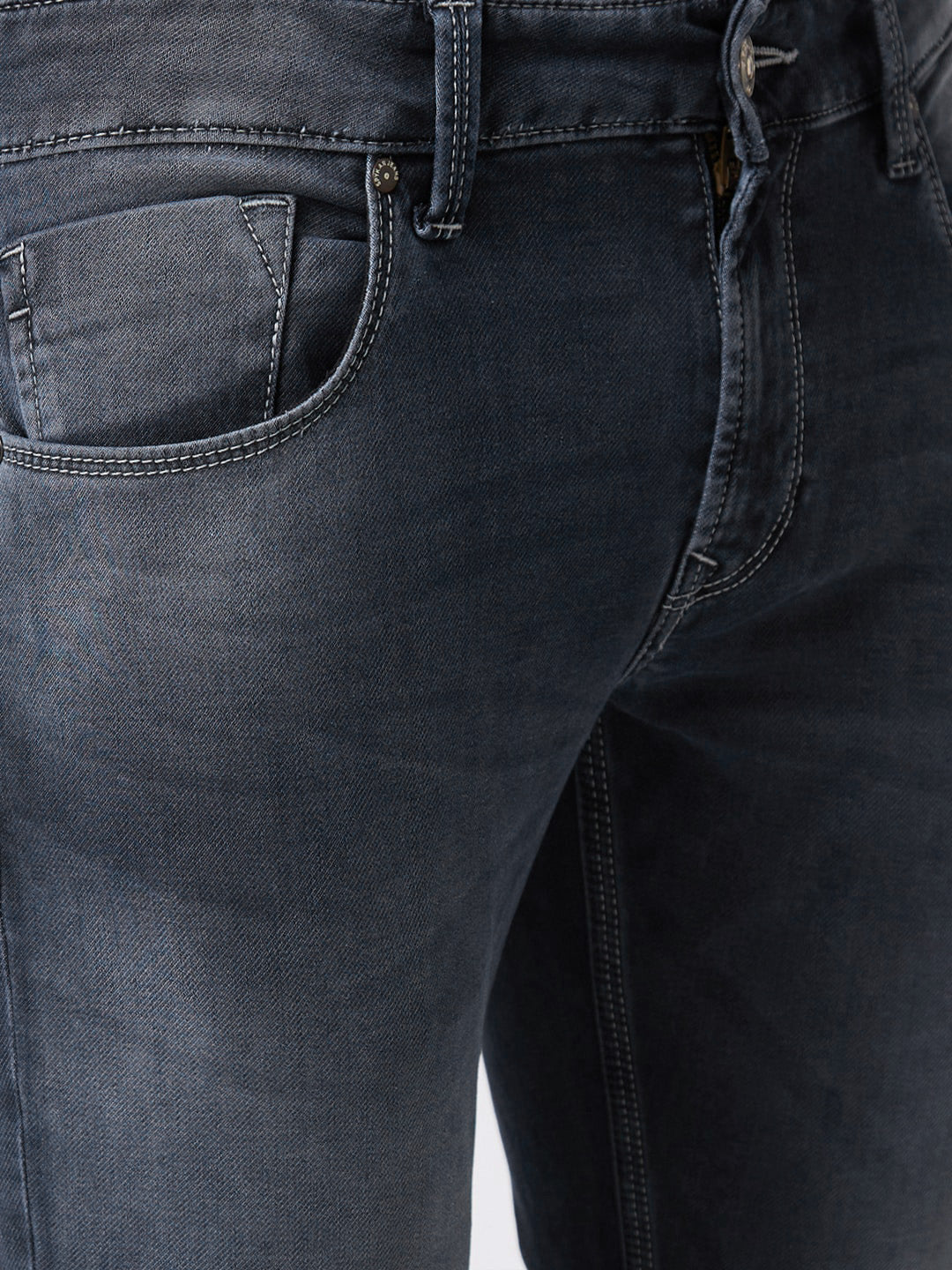 SPYKAR Men Slim Fit Heavy Fade Stretchable Jeans