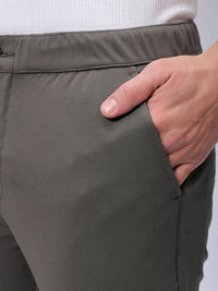 The Indian Garage Co. X Luxe Men Textured Slim Fit Trousers