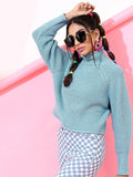 Tokyo Talkies Women Solid Crop Pullover