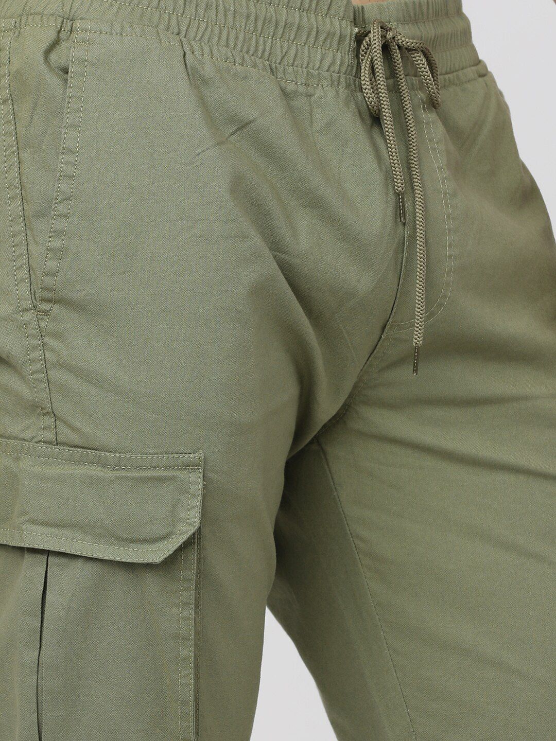 HIGHLANDER Men Slim Fit Joggers Cargo Pocket Trousers