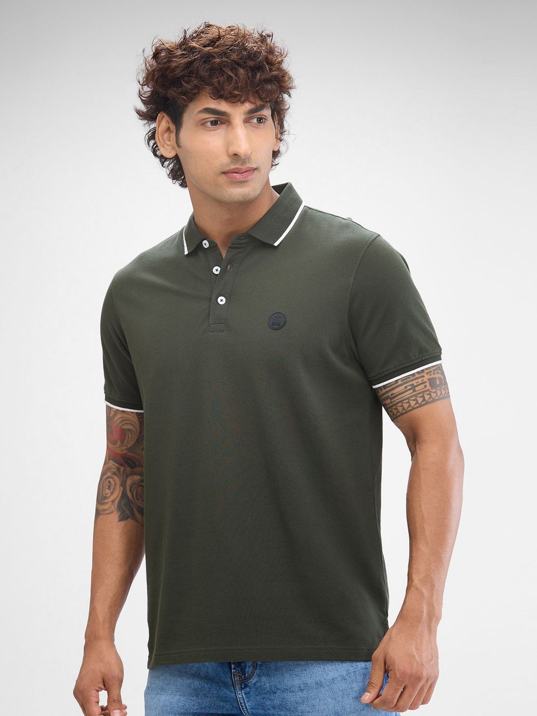 SPYKAR Men Polo Collar Slim Fit T-shirt