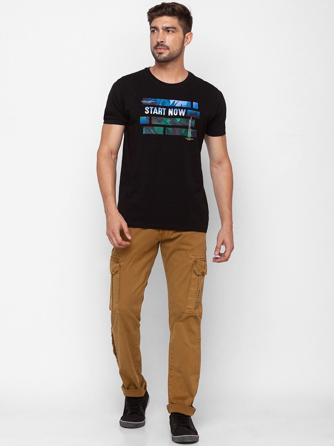 SPYKAR Men Green Slim Fit Trousers