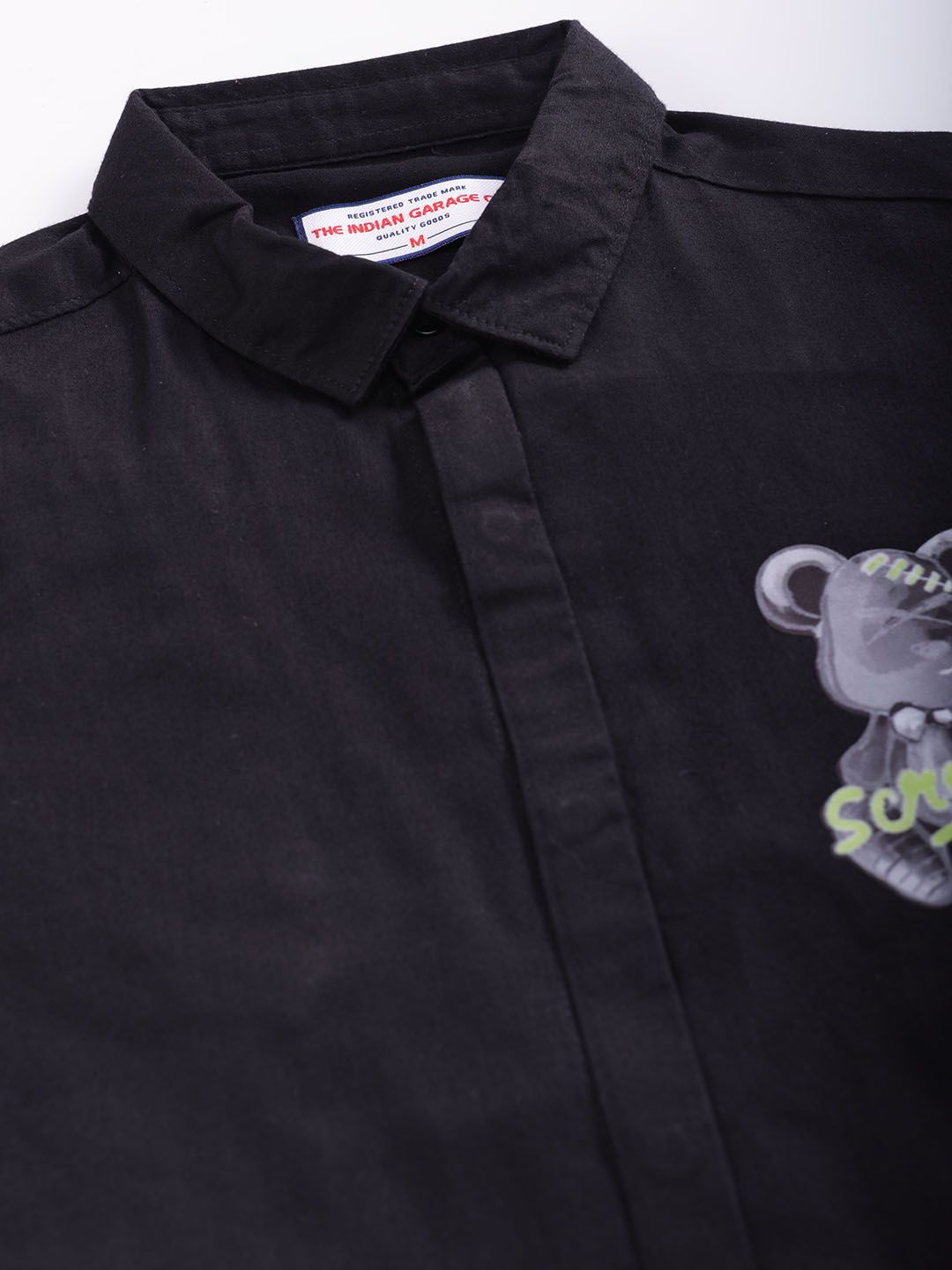 The Indian Garage Co Cotton Slim Fit Opaque Casual Shirt