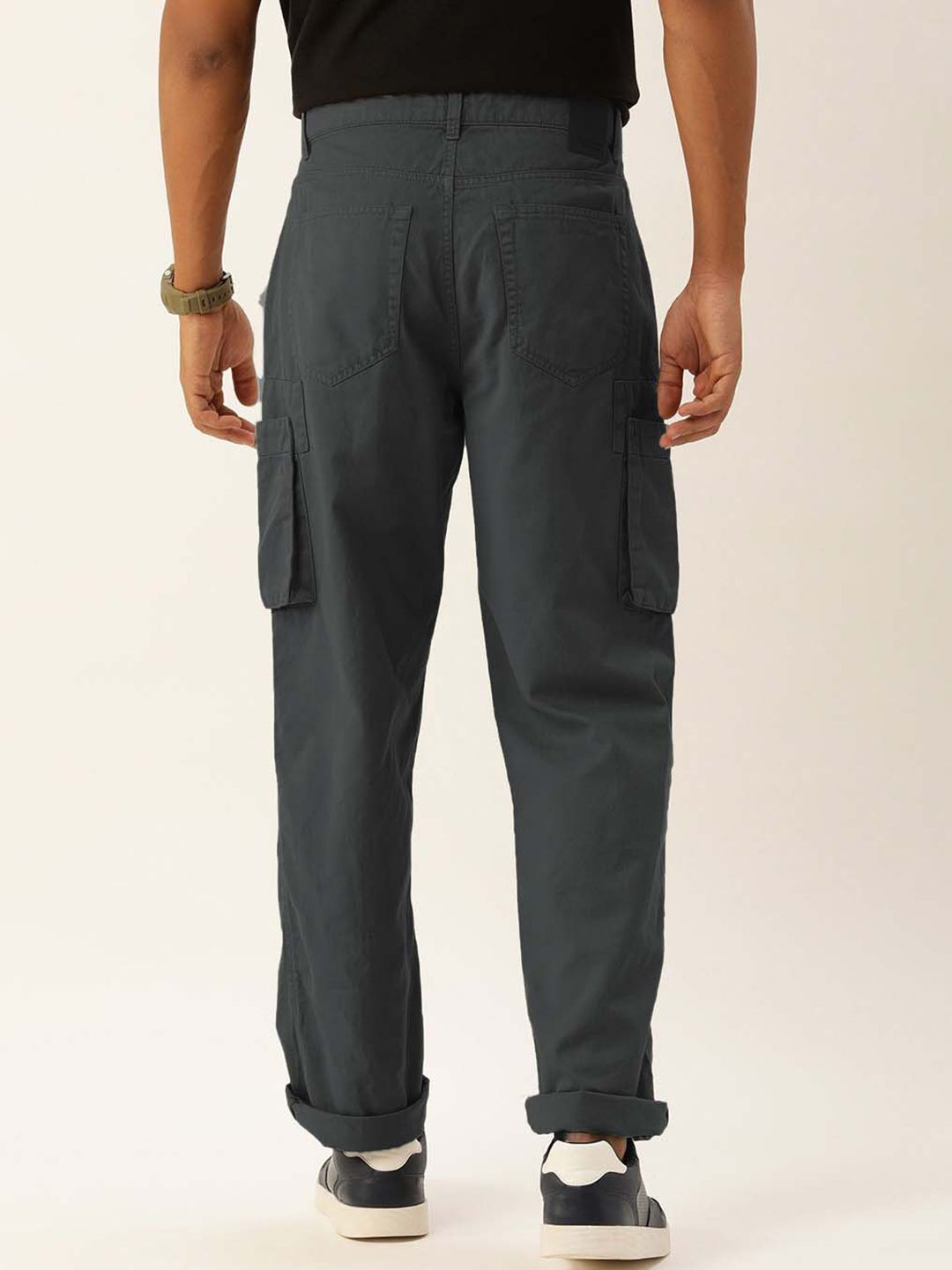 Bene Kleed Men Straight Fit Pure Cotton Cargos Trousers