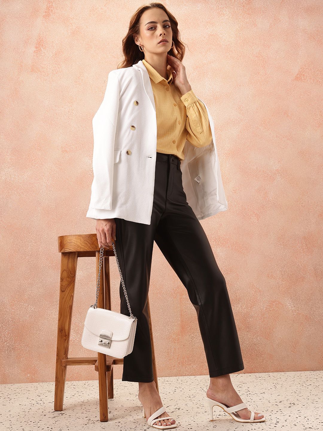 all about you Geometric Design Pure Cotton Casual Shirt