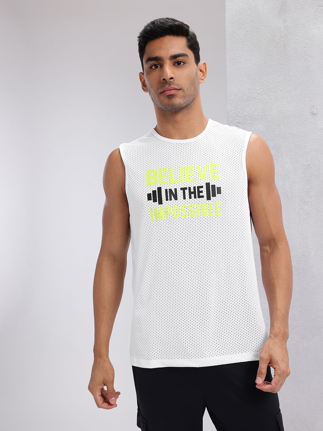 HRX by Hrithik Roshan Printed Perforated Training T-shirt