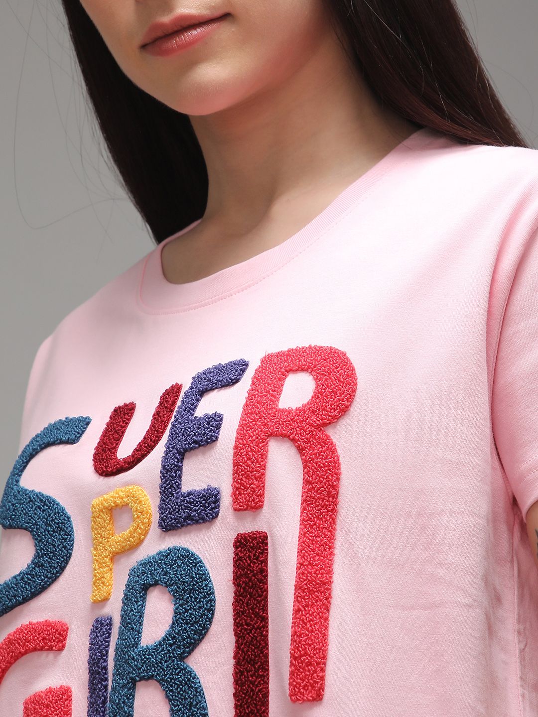 DILLINGER Women Boxy Regular Puff Printed Tshirt