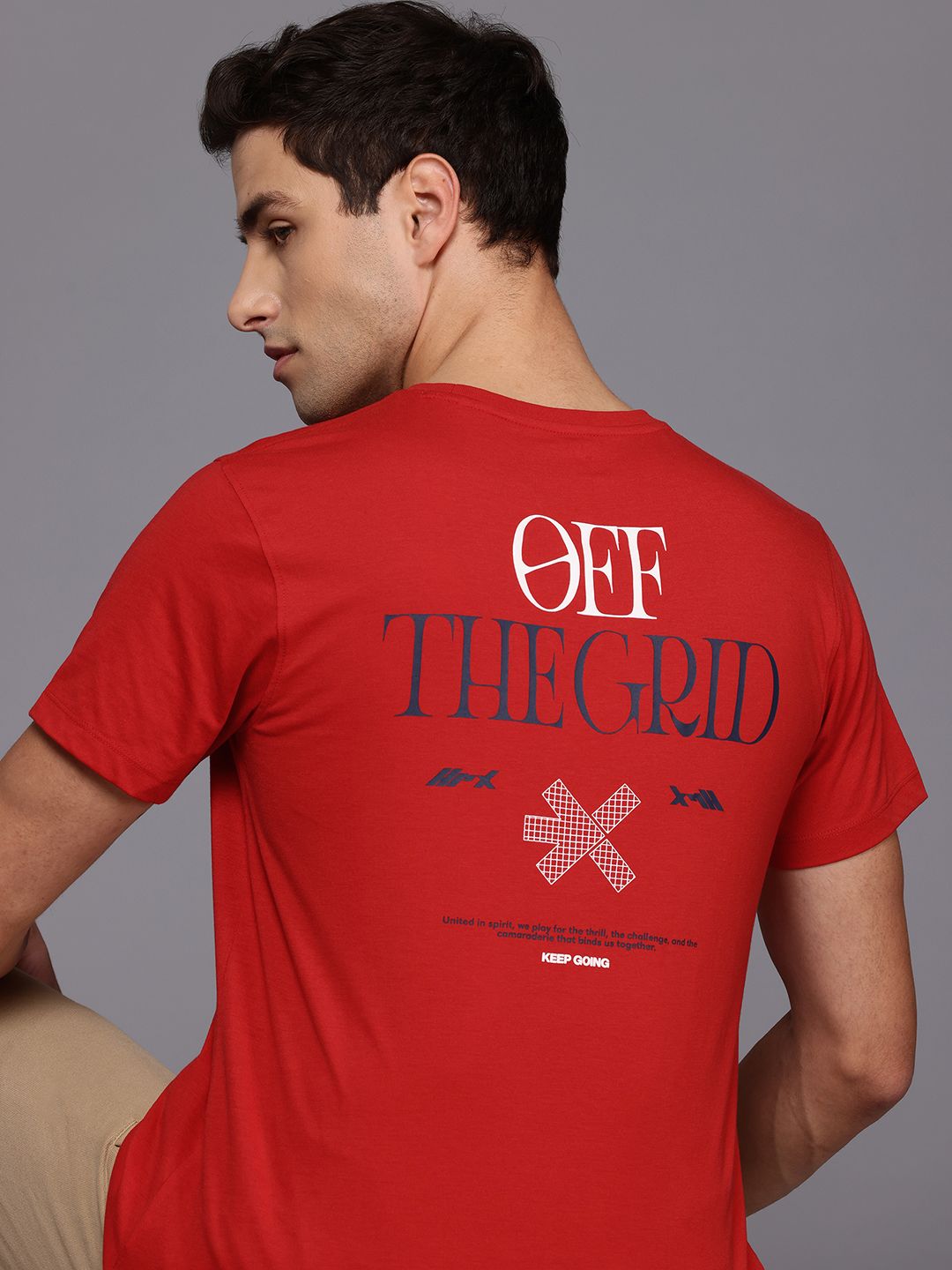 HRX by Hrithik Roshan Typography Printed T-shirt