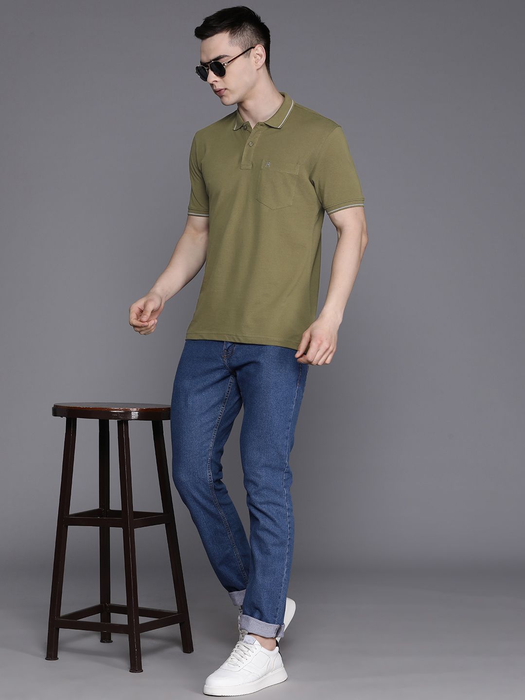 Raymond Pure Cotton Polo Collar T-shirt