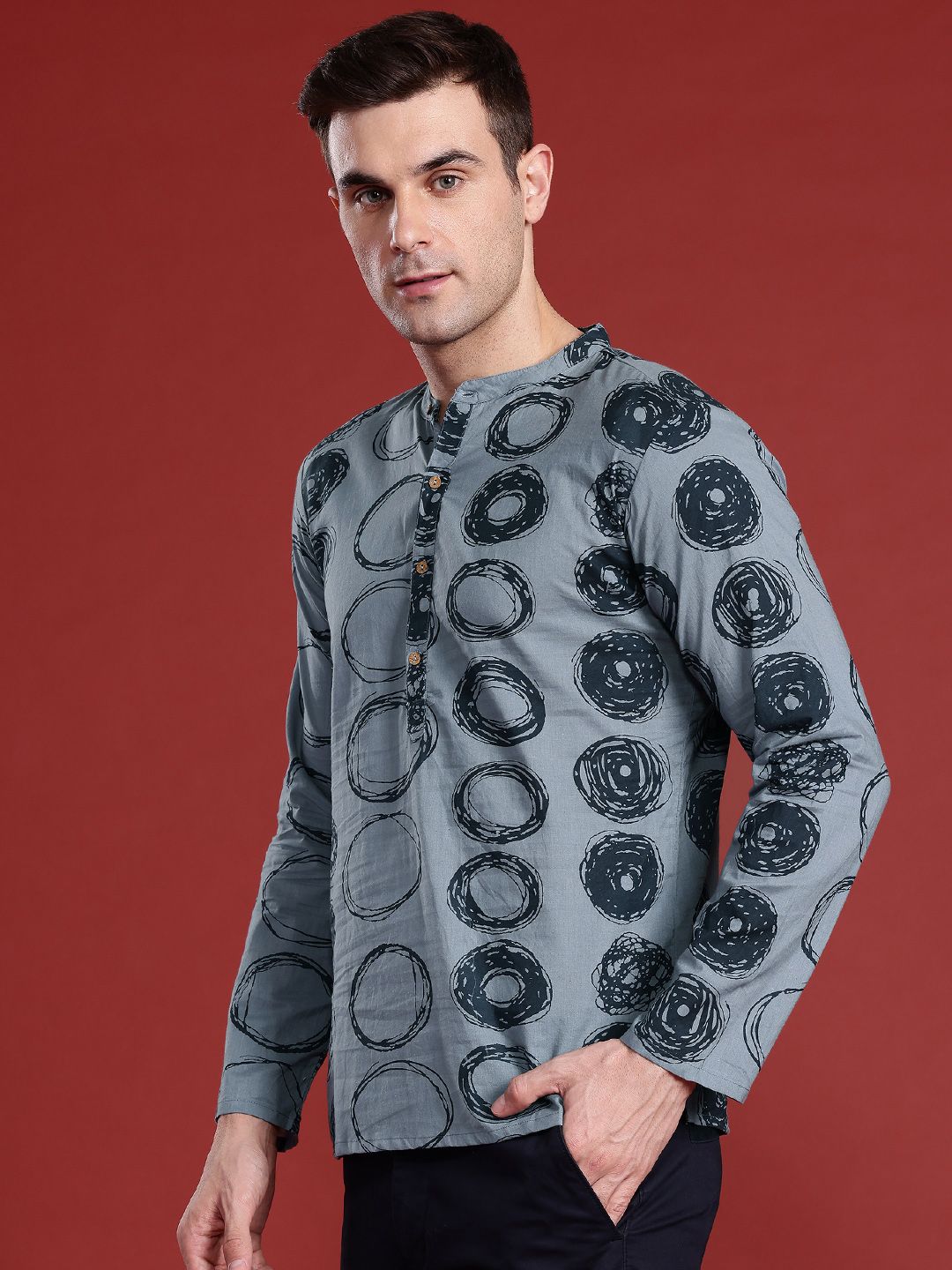 Anouk Geometric Printed Kurta