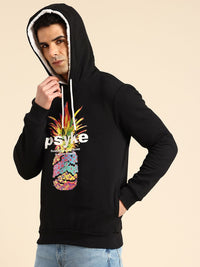Being Human Printed Hooded Sweatshirt