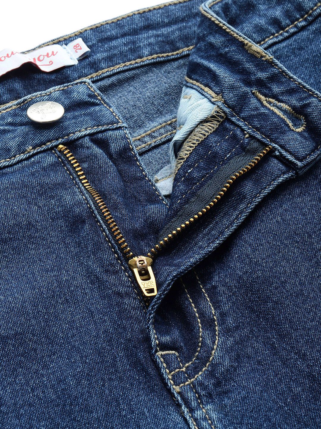 all about you Women Flared High-Rise Stretchable Jeans