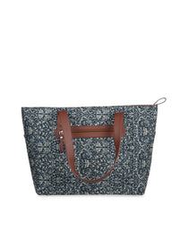 ZOUK Women Navy Blue Stylish Shopper Bag