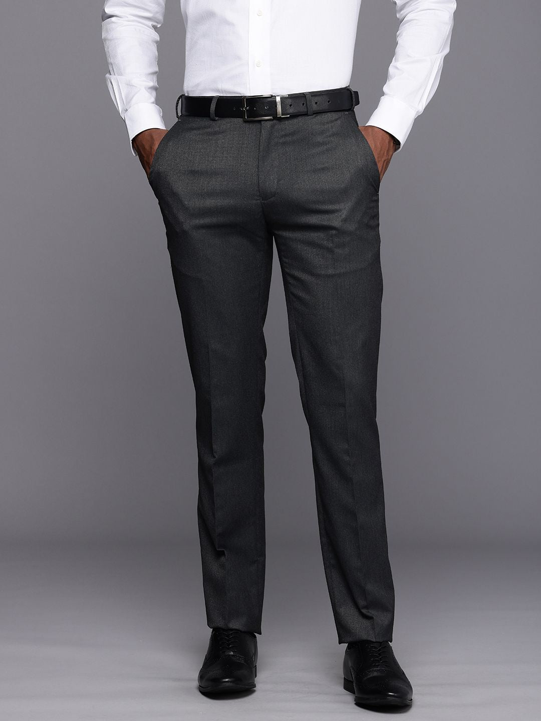 Raymond Men Slim Fit Formal Trousers