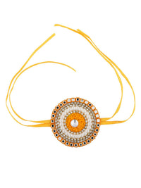 Voylla Golden Bloom Designer Thread Rakhi