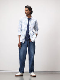 ether Floral Print Pure Cotton Longline Casual Shirt