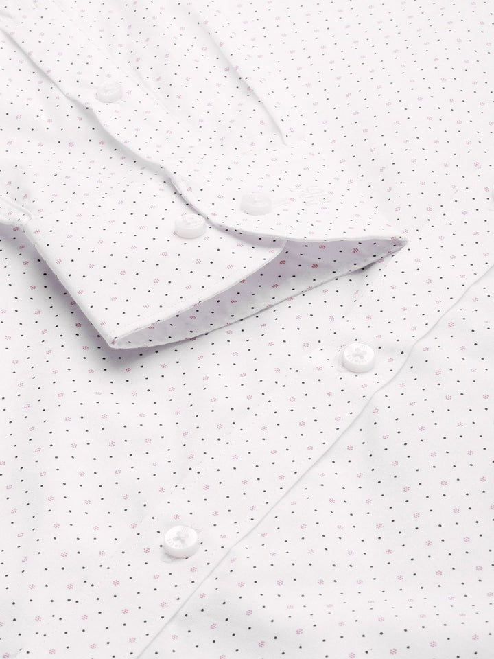 Raymond Slim Fit Printed Pure Cotton Formal Shirt