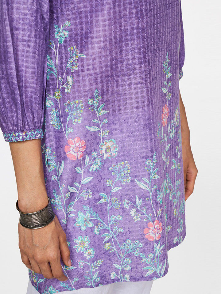 Global Desi Floral Printed Ethnic Tunic