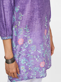 Global Desi Floral Printed Ethnic Tunic