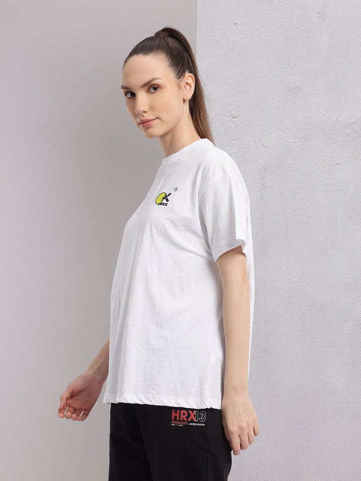 HRX by Hrithik Roshan Printed Drop-Shoulder Sleeves Relaxed Lifestyle T-shirt