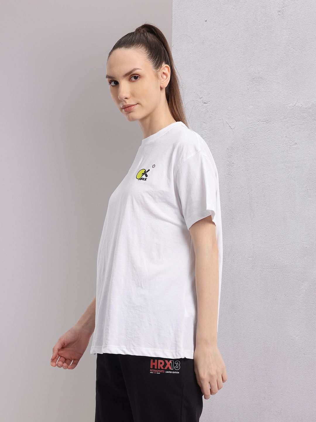 HRX by Hrithik Roshan Printed Drop-Shoulder Sleeves Relaxed Lifestyle T-shirt