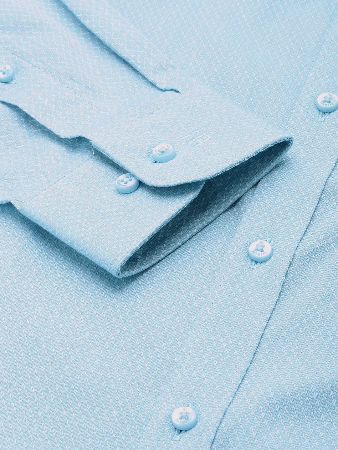 Raymond Pure Cotton Self Design Slim Fit Opaque Formal Shirt