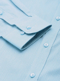 Raymond Pure Cotton Self Design Slim Fit Opaque Formal Shirt