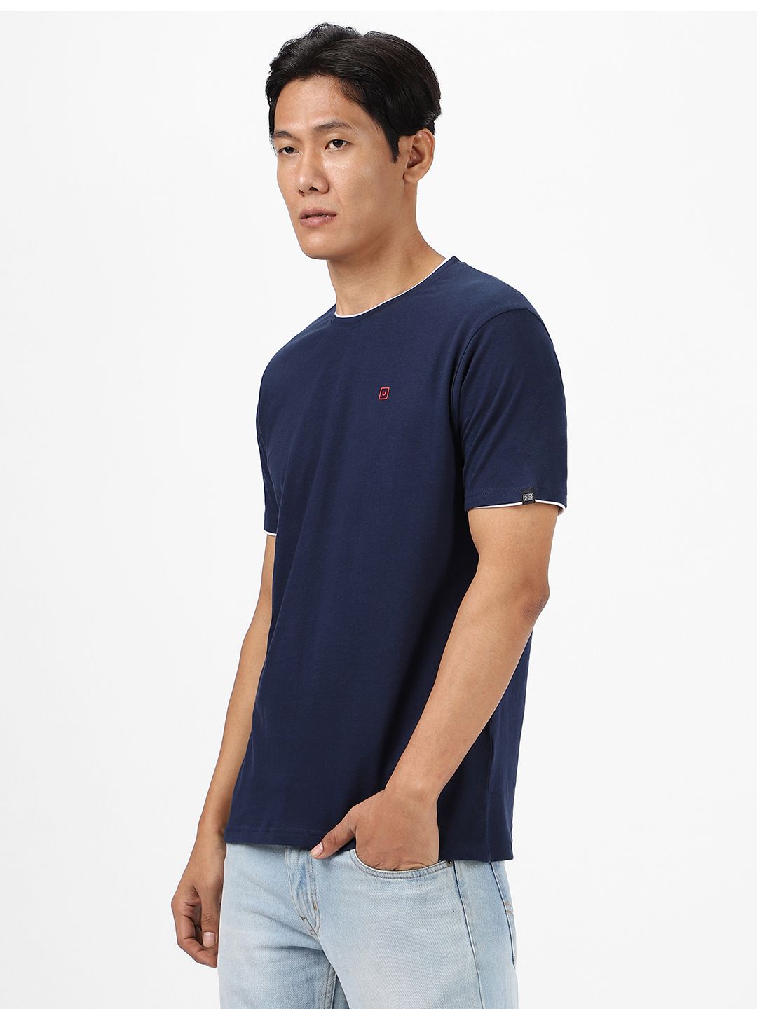 Urbano Fashion Round Neck Slim Fit Bio Finish Pure Cotton T-shirt