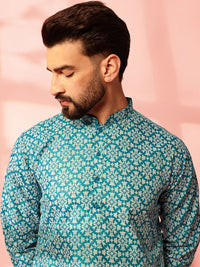 Anouk Men Floral Printed Regular Kurta with Pyjamas