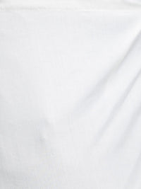 SOJANYA Men Blue & Off-White Solid Kurta with Churidar