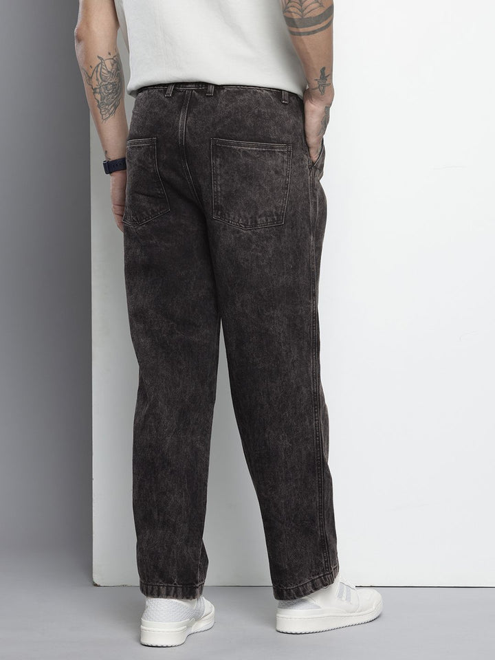 The Indian Garage Co Men Relaxed Fit Light Fade Pure Cotton Jeans