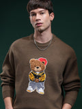 HIGHLANDER Men Embellished Round Neck Sweater