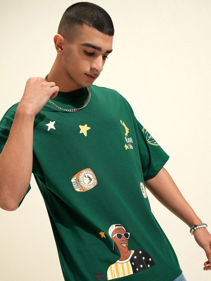 HIGHLANDER Men Graphic Printed Round Neck T-shirt