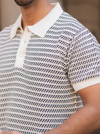 Powerlook Men Striped Polo Collar T-shirt