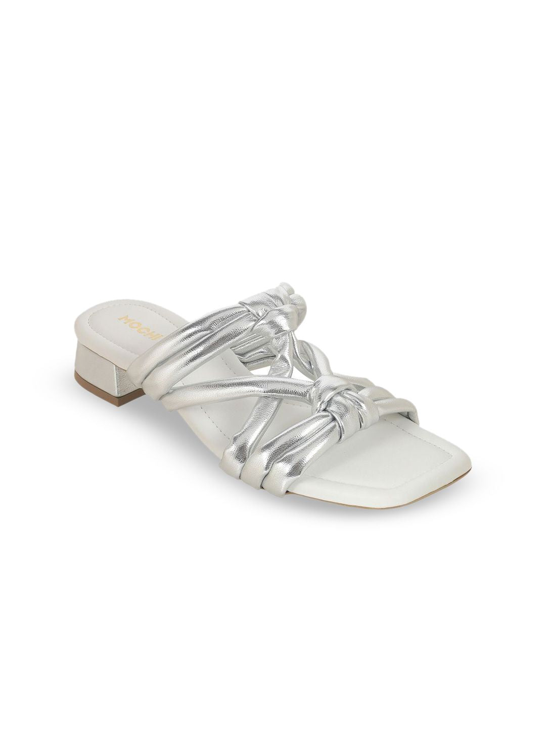 Mochi Women Open Toe Block Heel Sandals