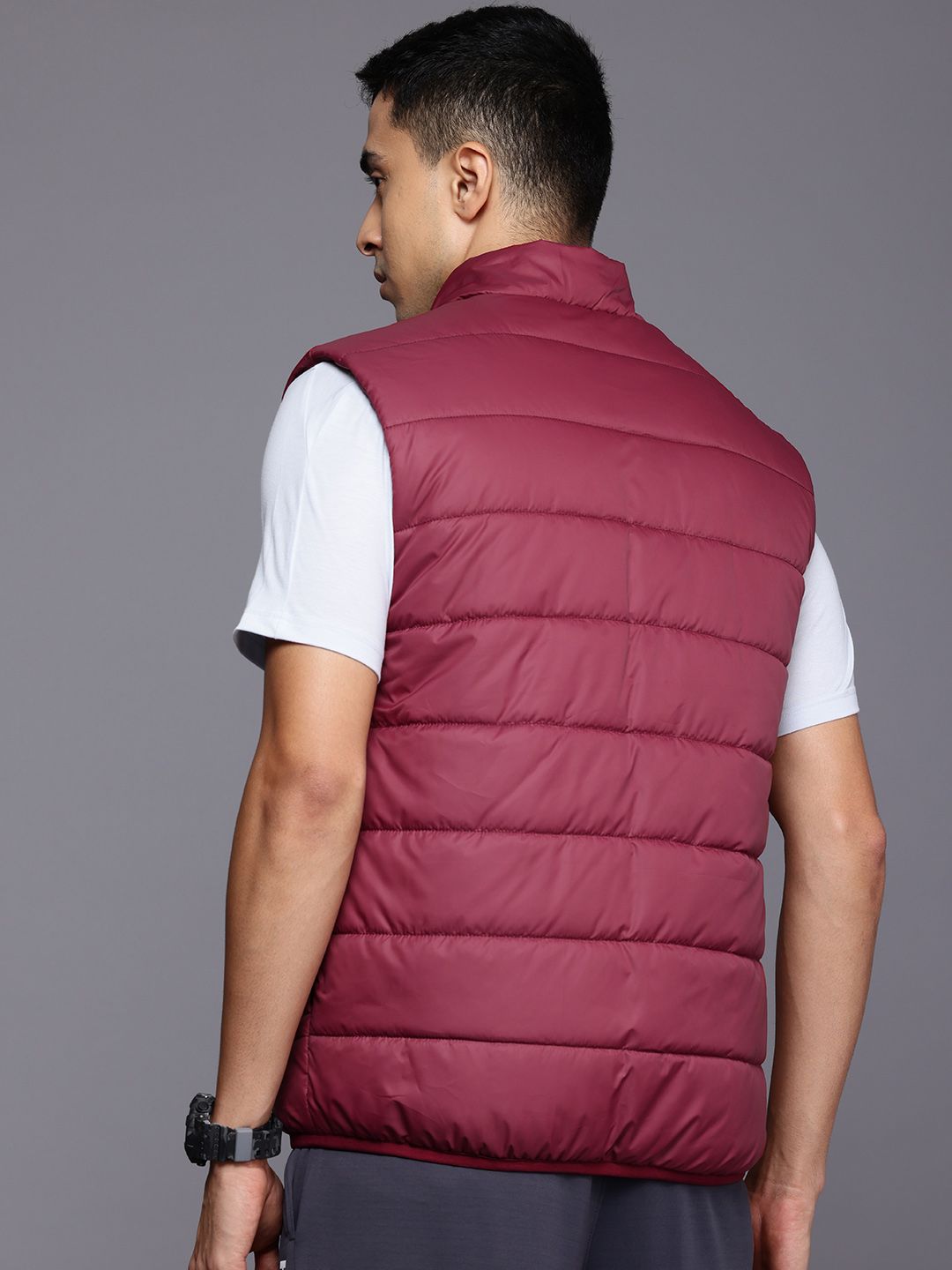 HRX by Hrithik Roshan Rapid-Dry Longline Training Padded Gilet Jacket
