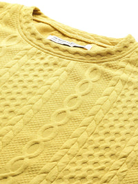 The Indian Garage Co Oversized Self Design Sweatshirt