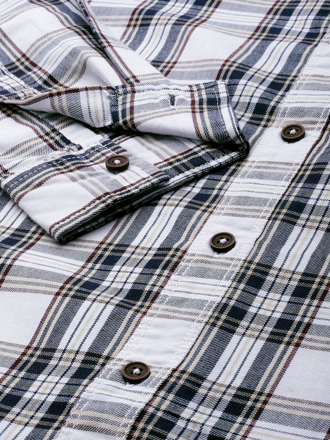 The Indian Garage Co Men Checked Casual Shirt