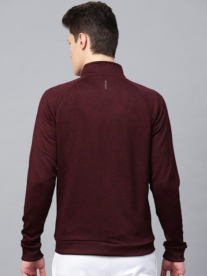 HRX by Hrithik Roshan Men Maroon Training Rapid Dry Solid Sweatshirt