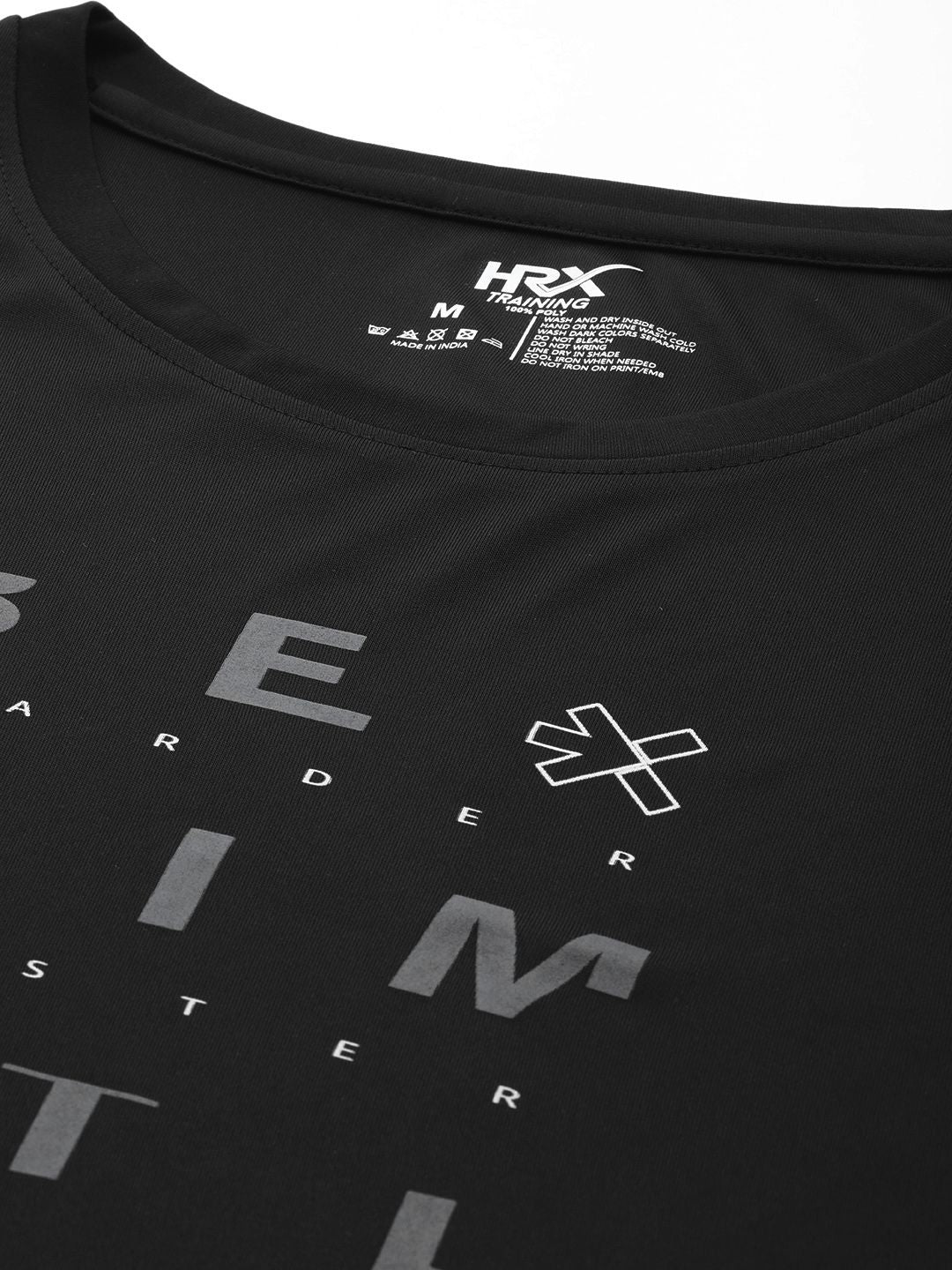 HRX by Hrithik Roshan Men Typography Printed Rapid-Dry Training T-shirt