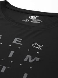 HRX by Hrithik Roshan Men Typography Printed Rapid-Dry Training T-shirt