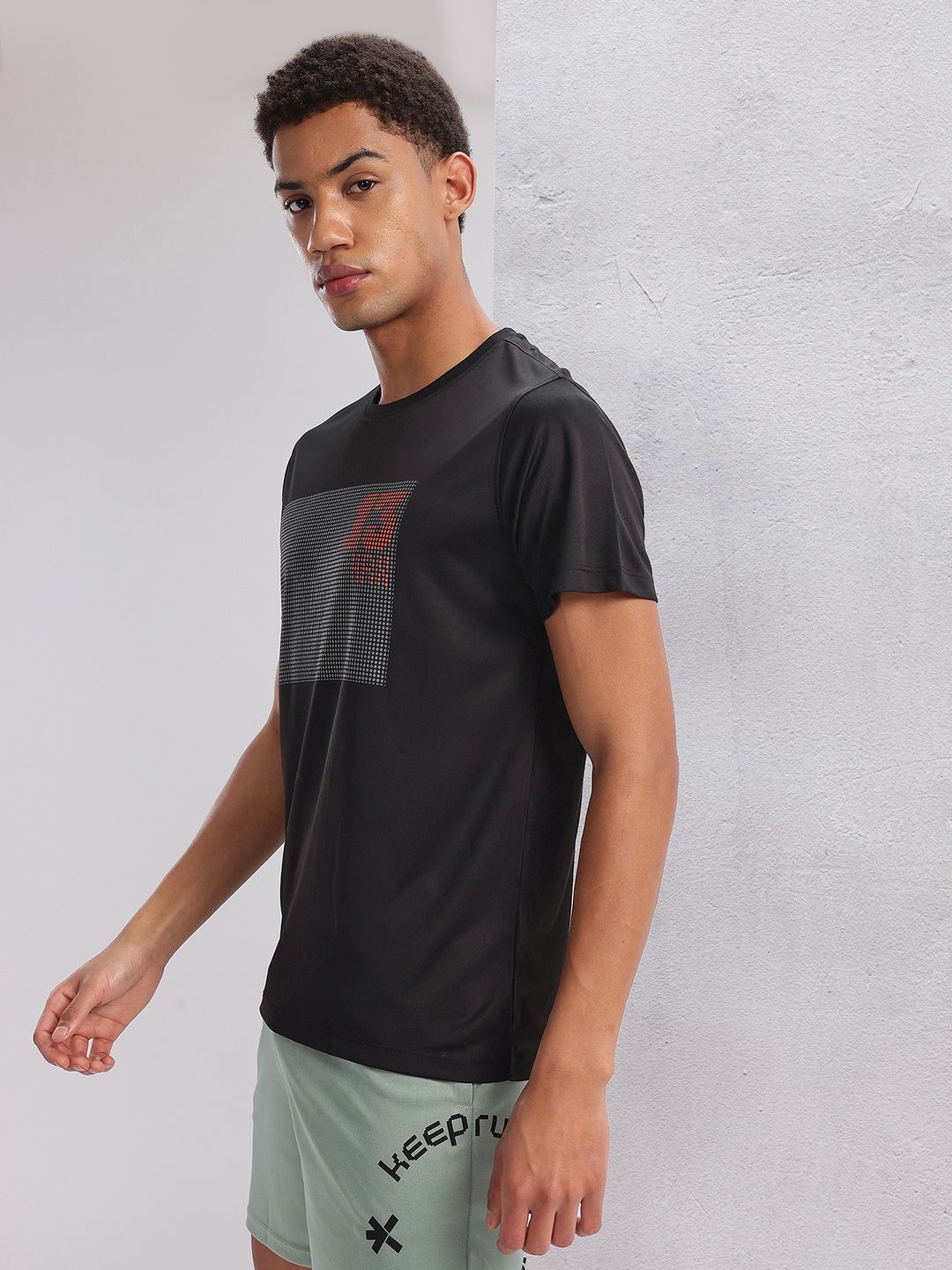 HRX by Hrithik Roshan Printed Rapid-Dry Training T-shirt
