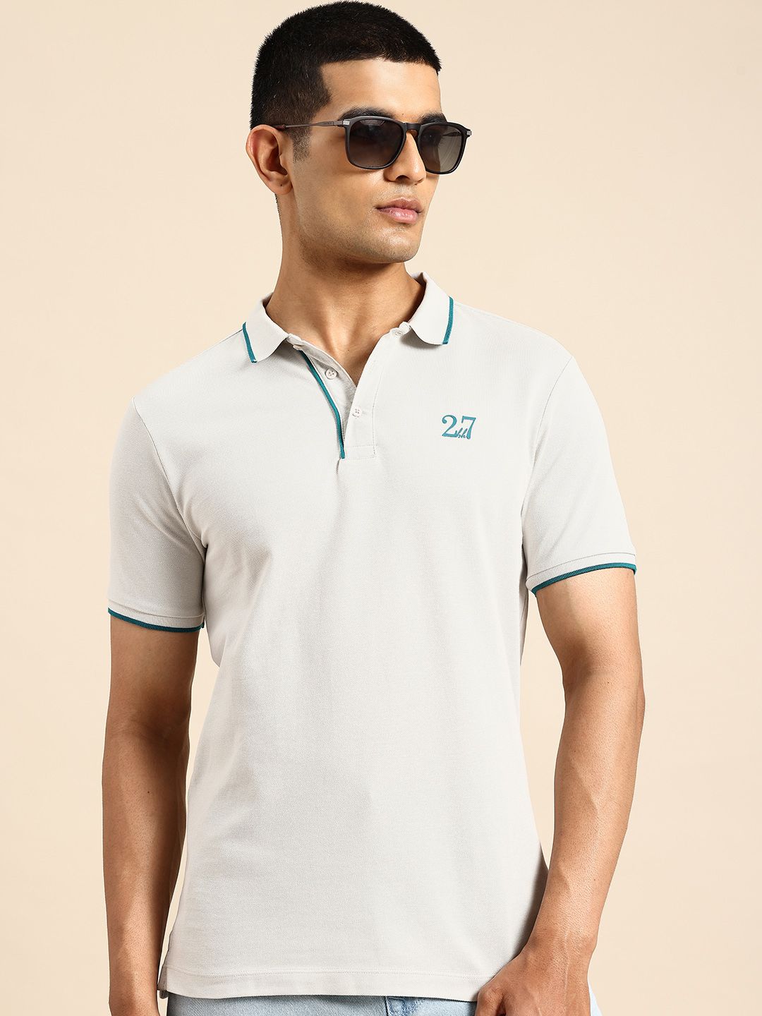 Being Human Polo Collar Pure Cotton T-shirt