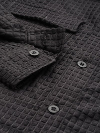 The Indian Garage Co Self Design Textured Casual Shirt