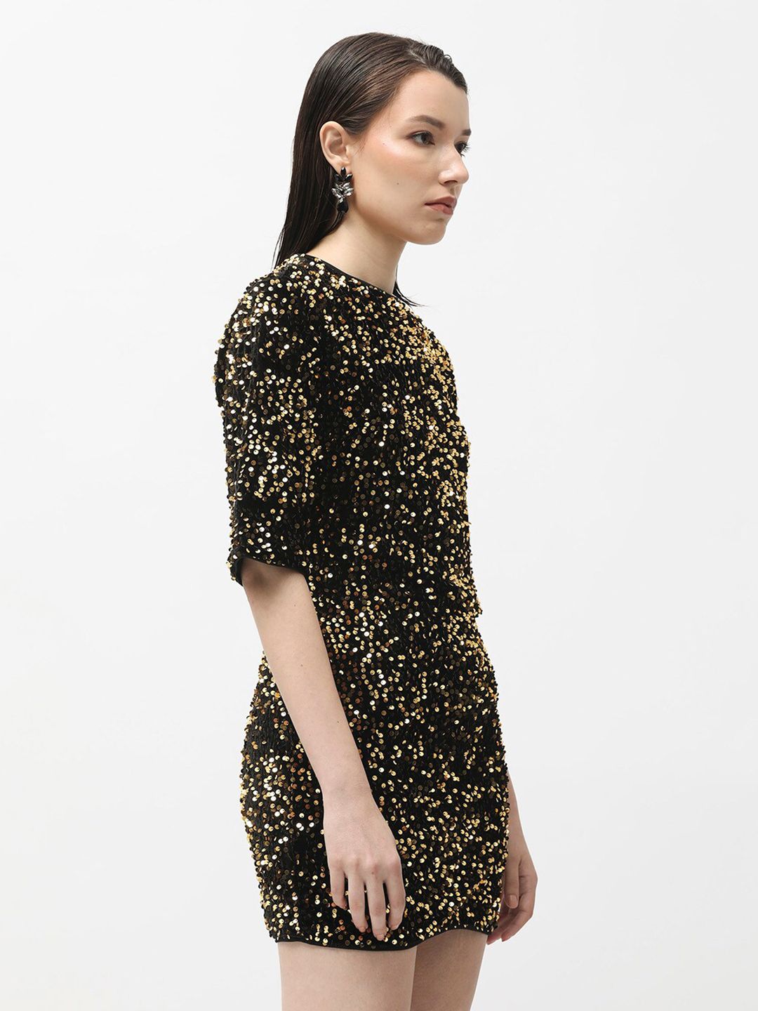 RAREISM Sequinned Embellished Bodycon Dress