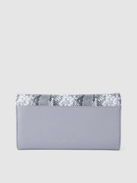 Lino Perros Women Snakeskin Print Three Fold Wallet