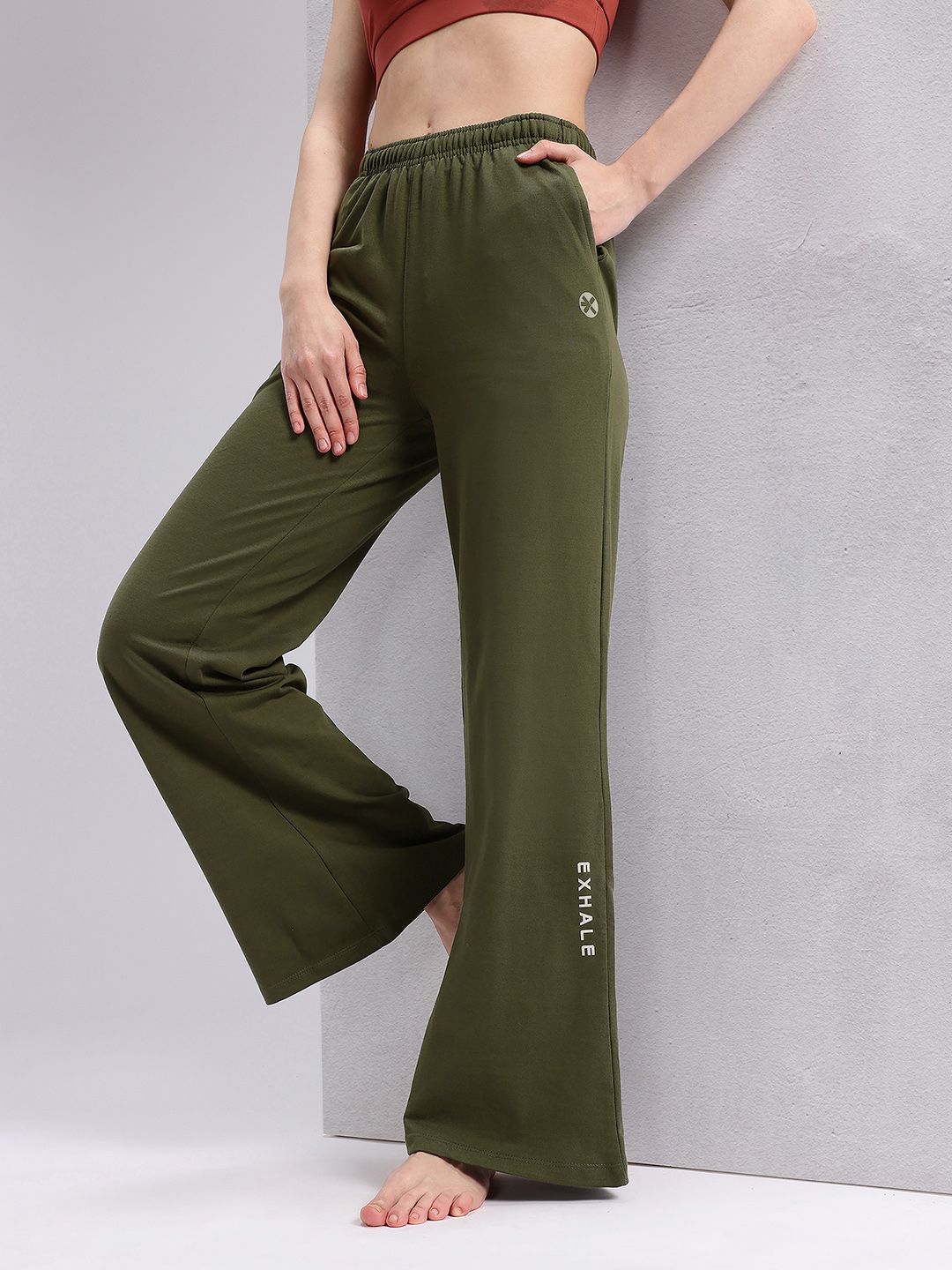 HRX by Hrithik Roshan Women Typography Print Yoga Track Pants